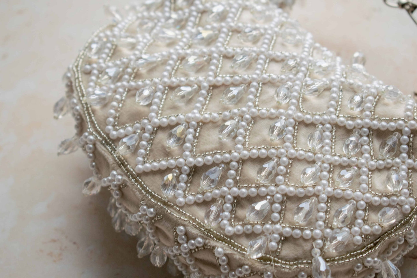 PRE-ORDER - Tala Handbag (Ivory Suede)