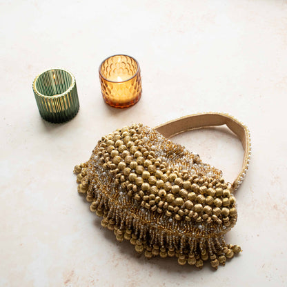 PRE-ORDER - Lamisha Bronze Clip Purse