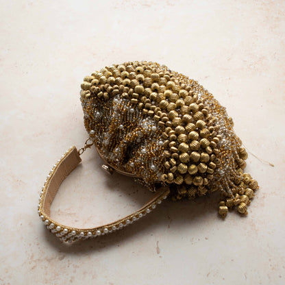 PRE-ORDER - Lamisha Bronze Clip Purse