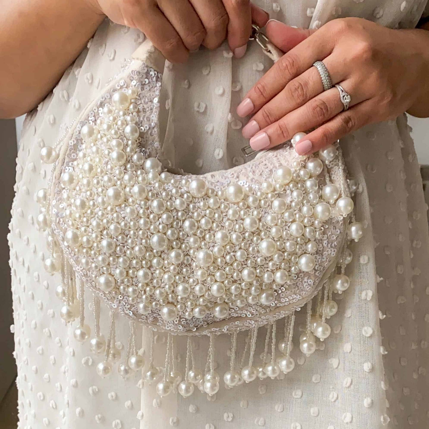 PRE-ORDER - Pearl Moon Handbag