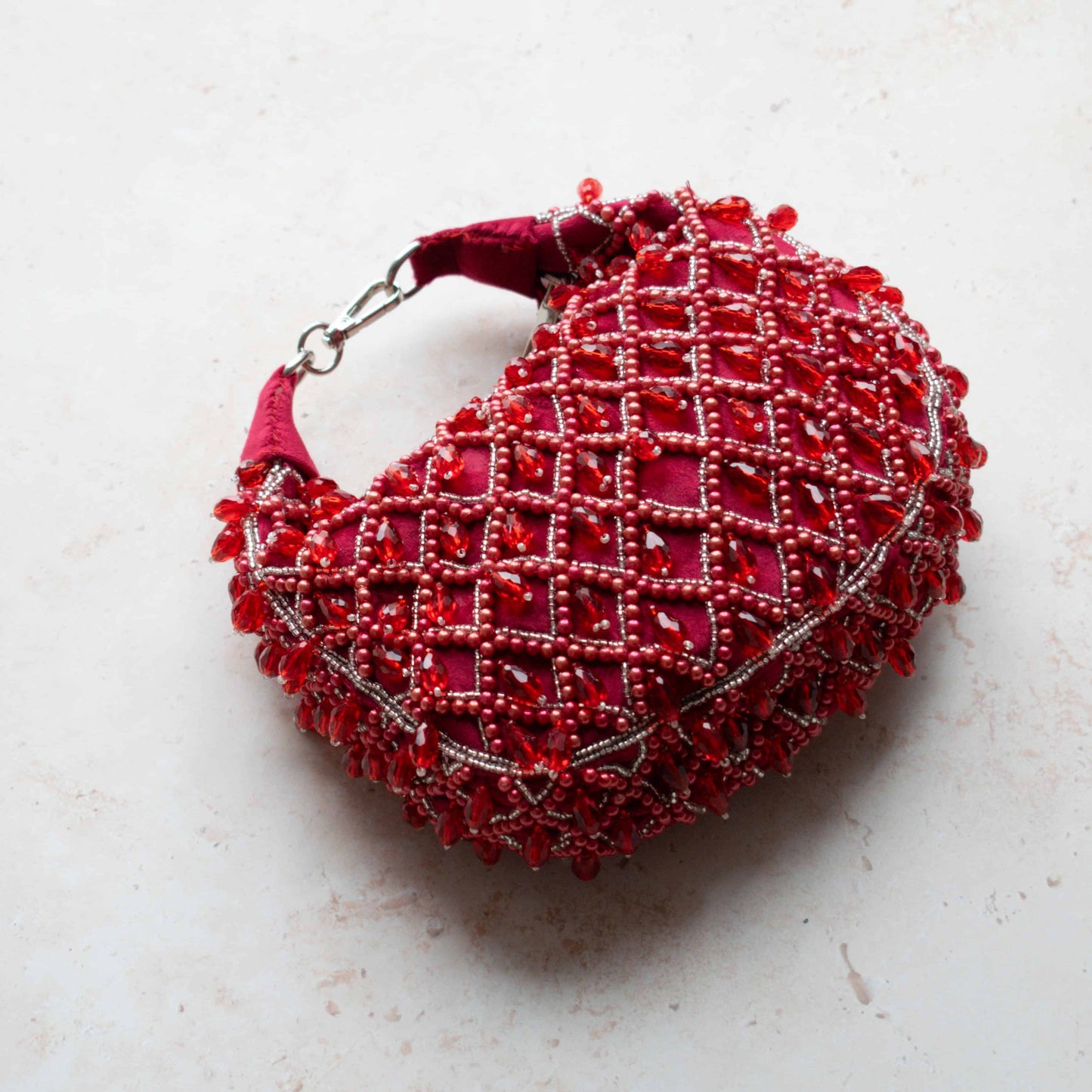 PRE-ORDER - Tala Handbag (Deep Red Suede)