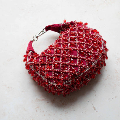 PRE-ORDER - Tala Handbag (Deep Red Suede)