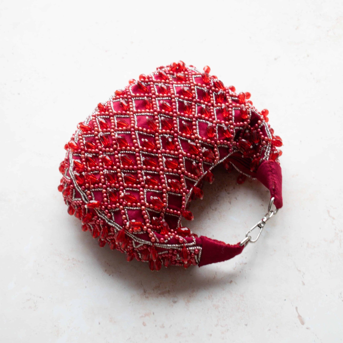 PRE-ORDER - Tala Handbag (Deep Red Suede)