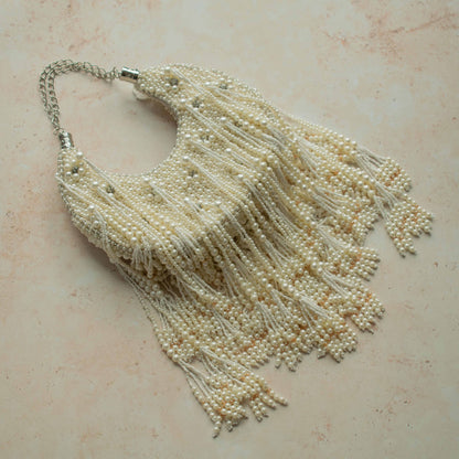 PRE-ORDER - Pearl Moon and Tassels Handbag