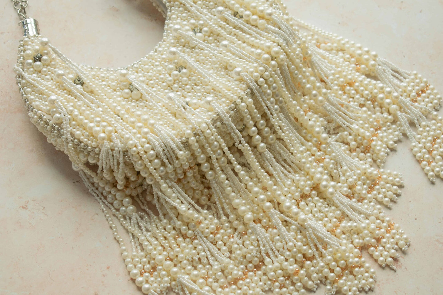 PRE-ORDER - Pearl Moon and Tassels Handbag