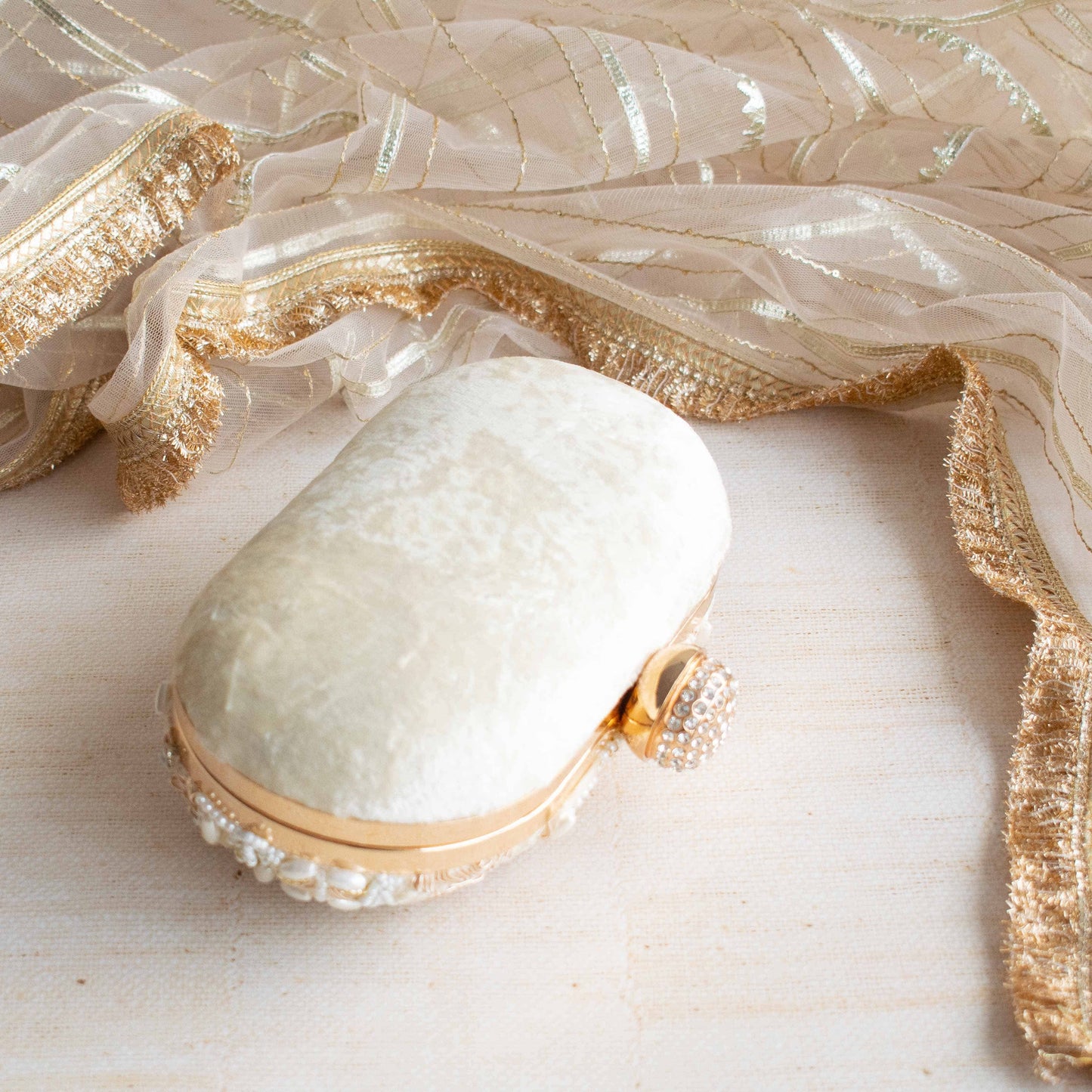 PRE-ORDER- Aashna (Cream Velvet)