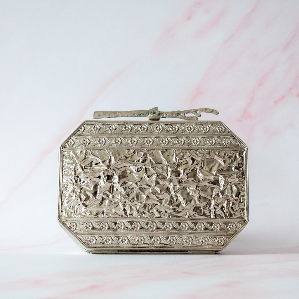 PRE-ORDER - Layali Silver Agate Clutch