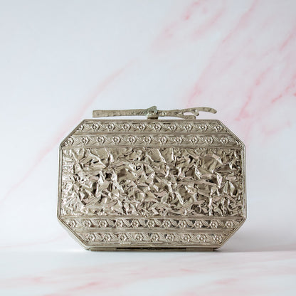 PRE-ORDER - Layali Silver Agate Clutch