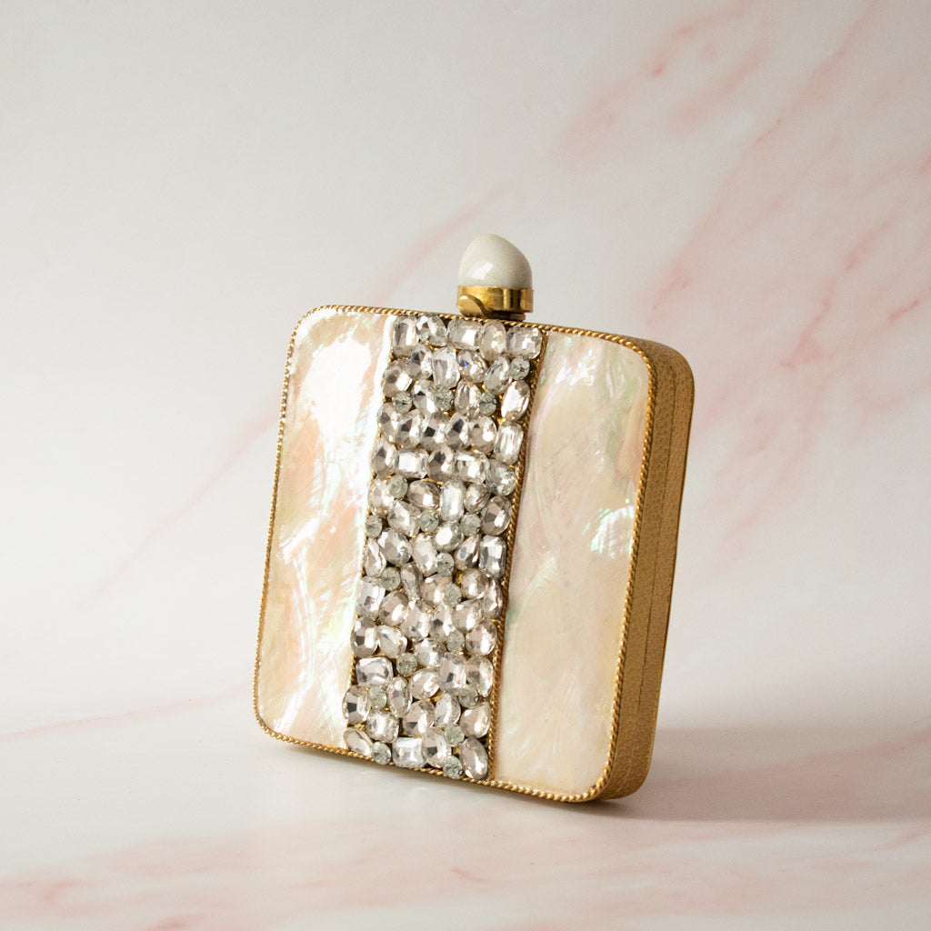 PRE-ORDER - Celeste Mother of Pearl Clutch