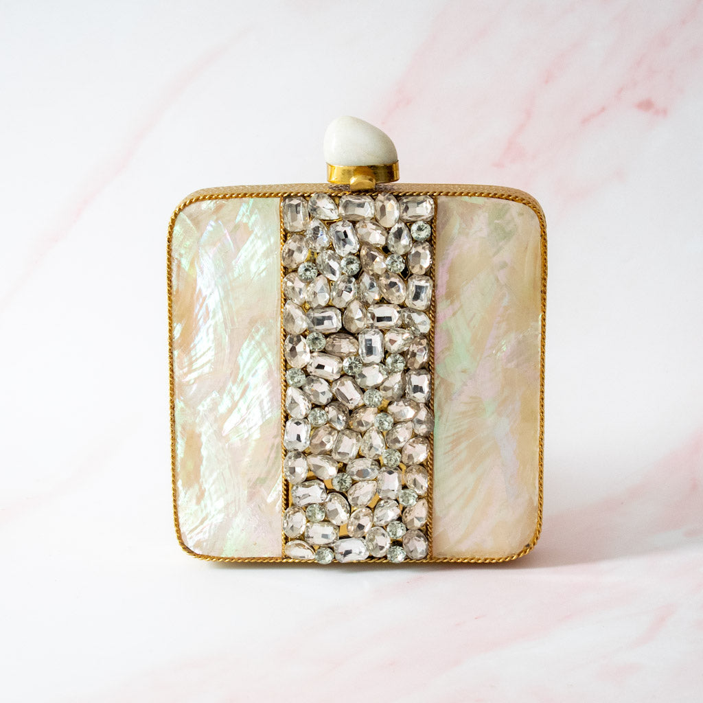 PRE-ORDER - Celeste Mother of Pearl Clutch