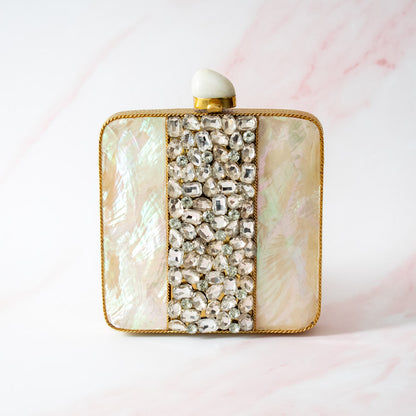 PRE-ORDER - Celeste Mother of Pearl Clutch