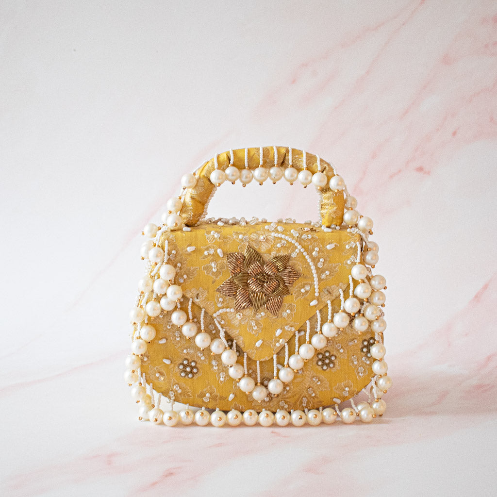 PRE-ORDER - Jasmine Clutch (Yellow)