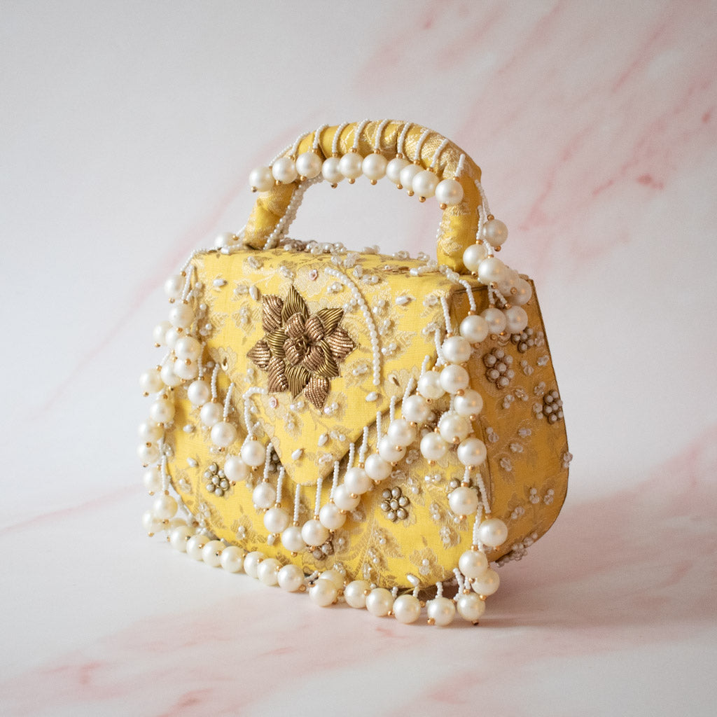 PRE-ORDER - Jasmine Clutch (Yellow)