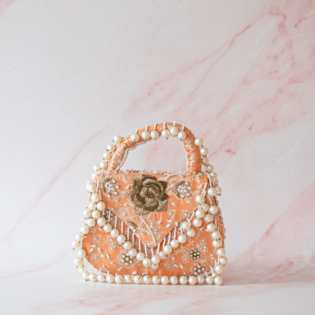 PRE-ORDER - Jasmine Clutch (Orange)