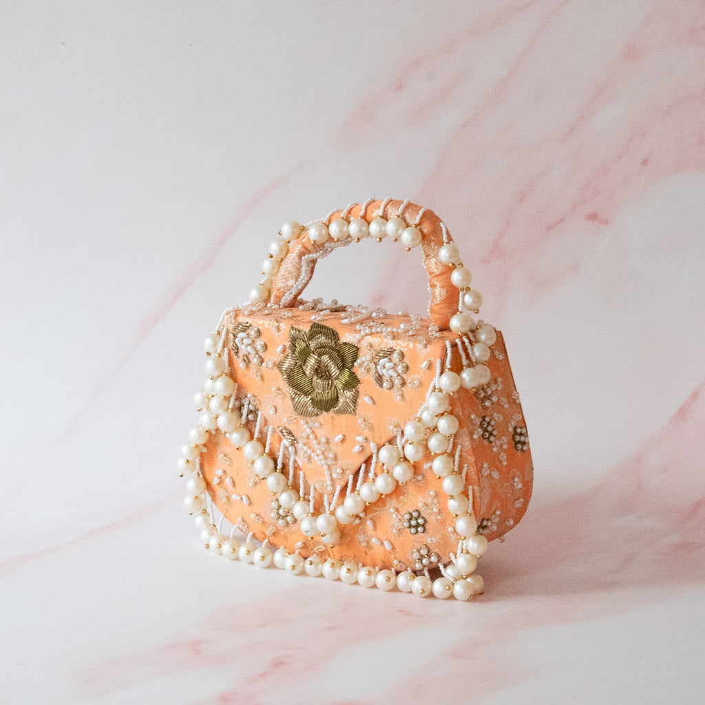 PRE-ORDER - Jasmine Clutch (Orange)
