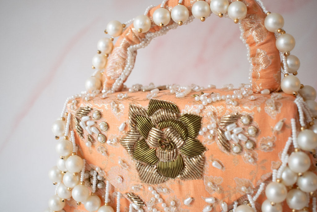 PRE-ORDER - Jasmine Clutch (Orange)