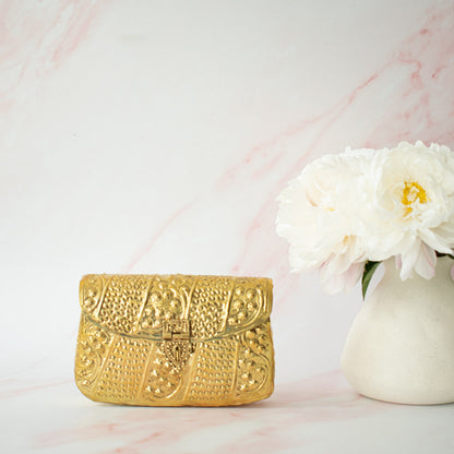 PRE-ORDER - Layla (Gold Brass Clutch)