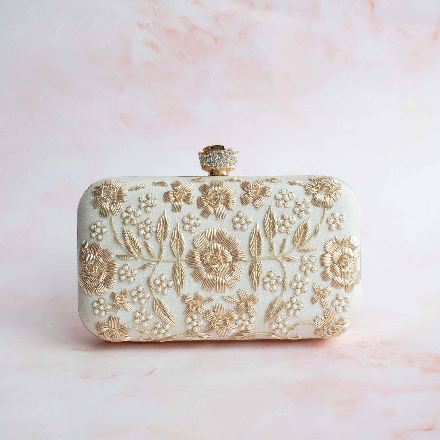 PRE-ORDER - 2 in 1 Asha Lana Clutch (Cream)