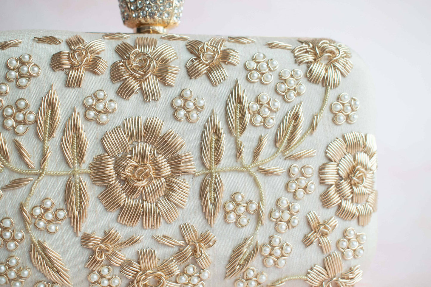 PRE-ORDER - 2 in 1 Asha Lana Clutch (Cream)