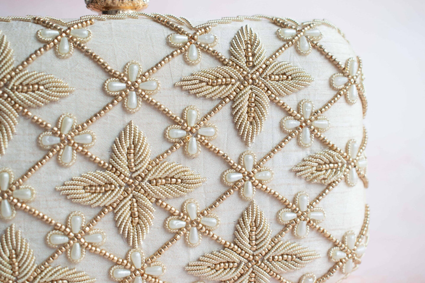 PRE-ORDER - 2 in 1 Asha Lana Clutch (Cream)