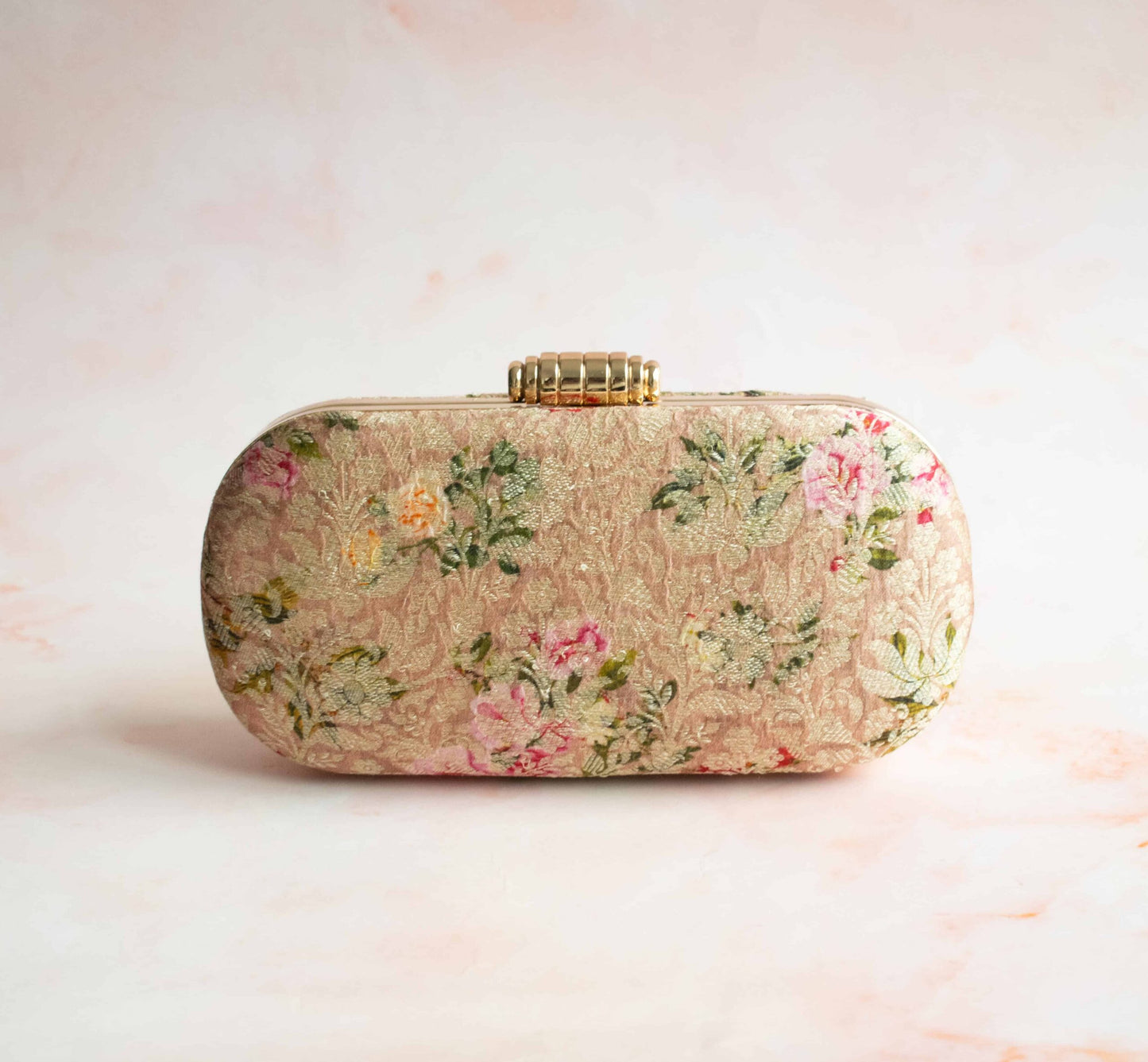 PRE-ORDER - Amelia Oval Clutch (Nude Pink)