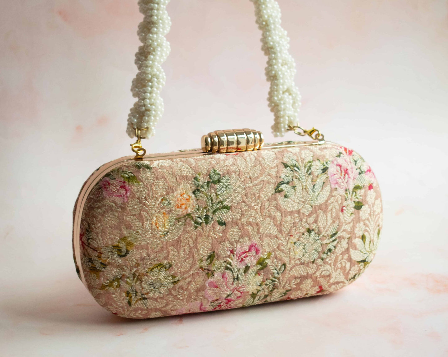 PRE-ORDER - Amelia Oval Clutch (Nude Pink)