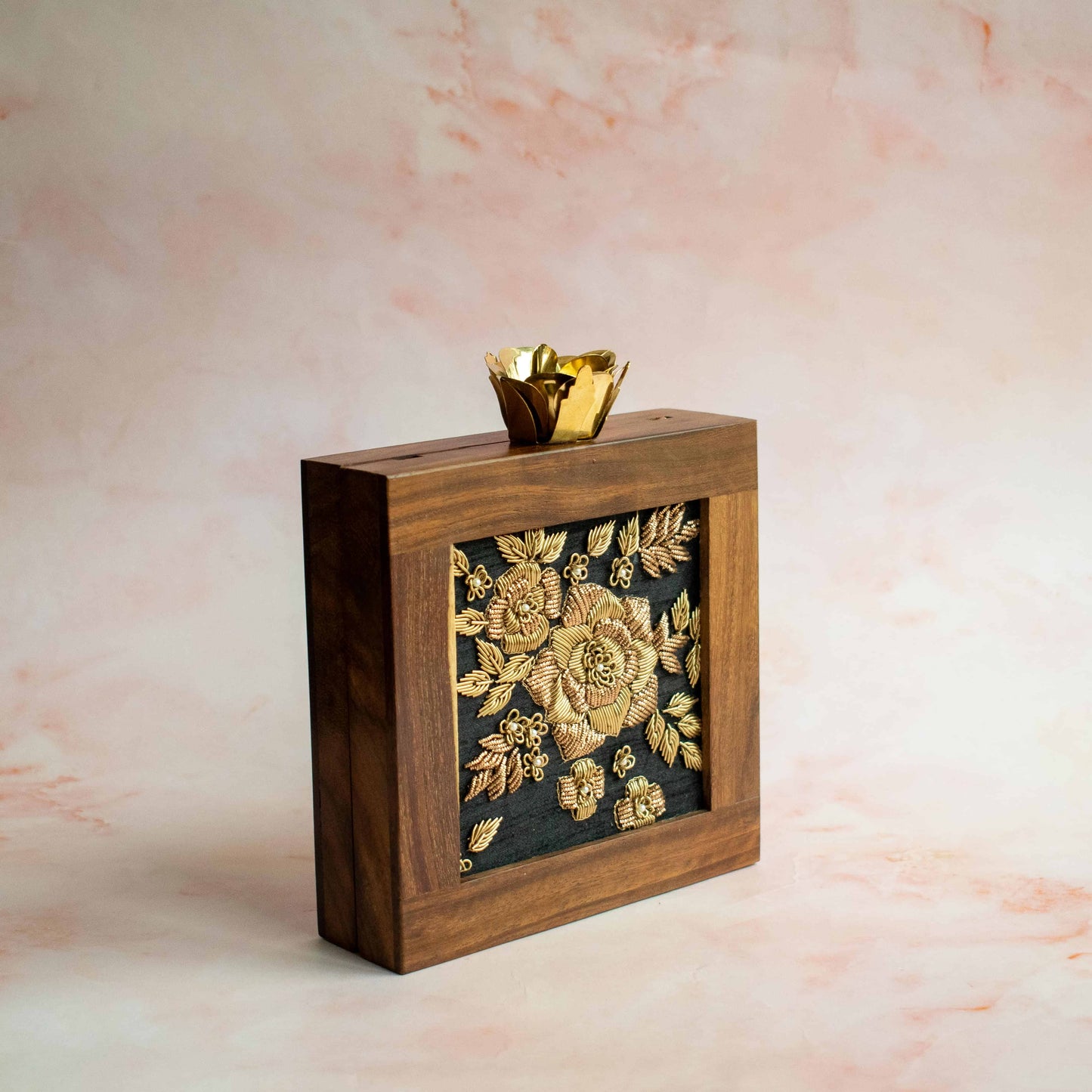 PRE-ORDER - Jaipur Wooden Square Clutch