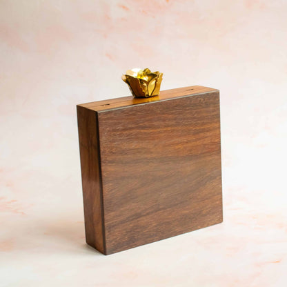 PRE-ORDER - Jaipur Wooden Square Clutch