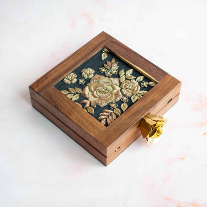 PRE-ORDER - Jaipur Wooden Square Clutch