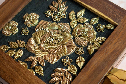 PRE-ORDER - Jaipur Wooden Square Clutch