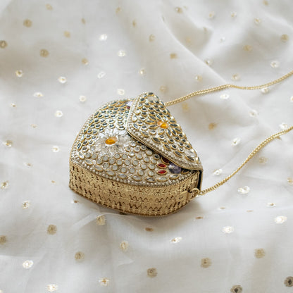 Zahrah Mini Kundan Clutch