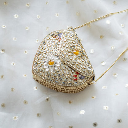 Zahrah Mini Kundan Clutch