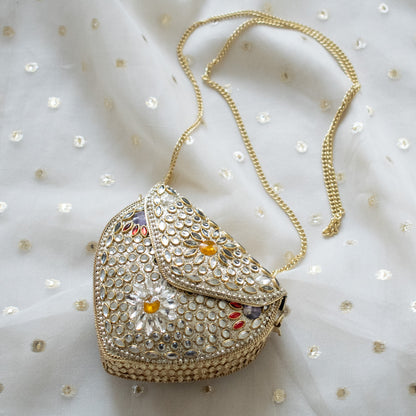 Zahrah Mini Kundan Clutch