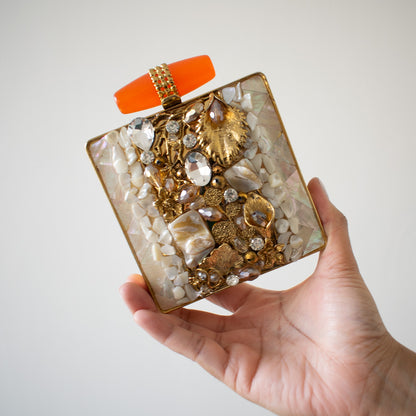 Valentina Mother of Pearl Clutch