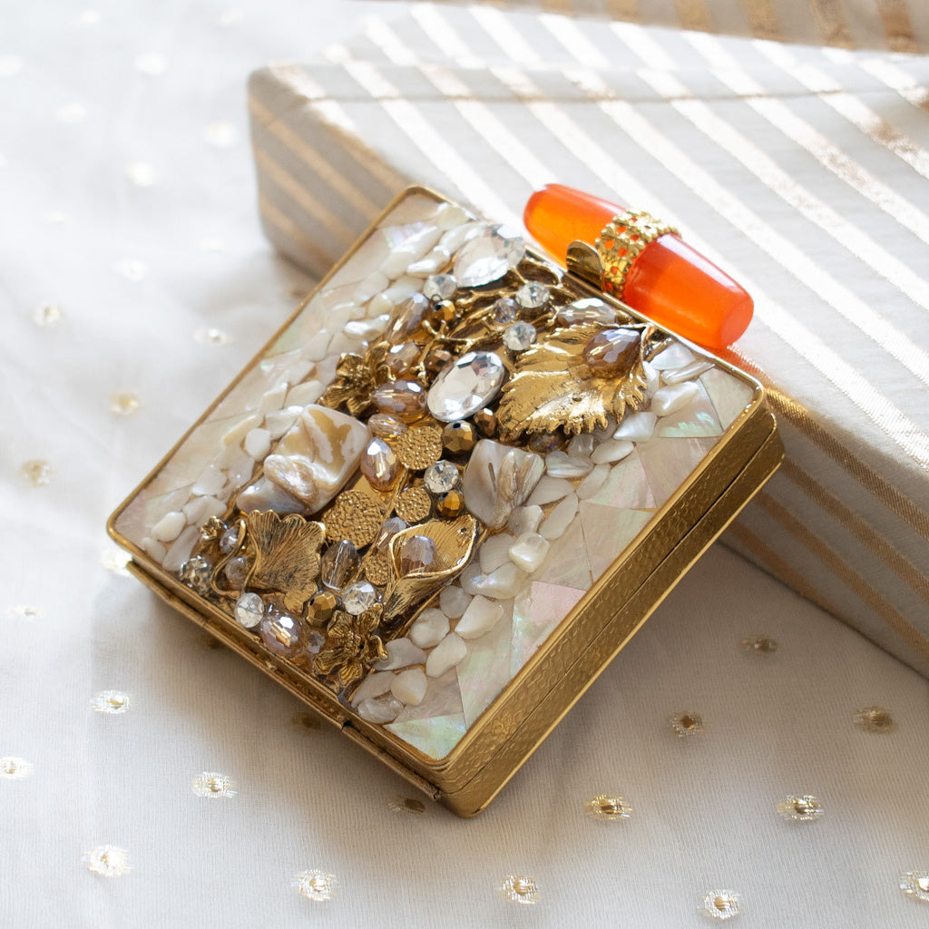 Valentina Mother of Pearl Clutch