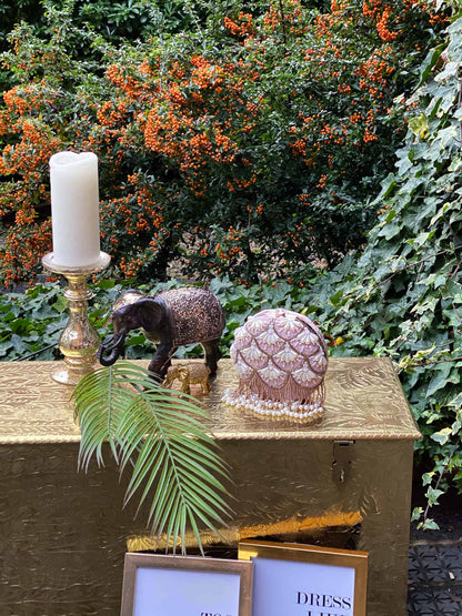 PRE-ORDER - LIYA (minaudière) Nude Pink (Velvet)