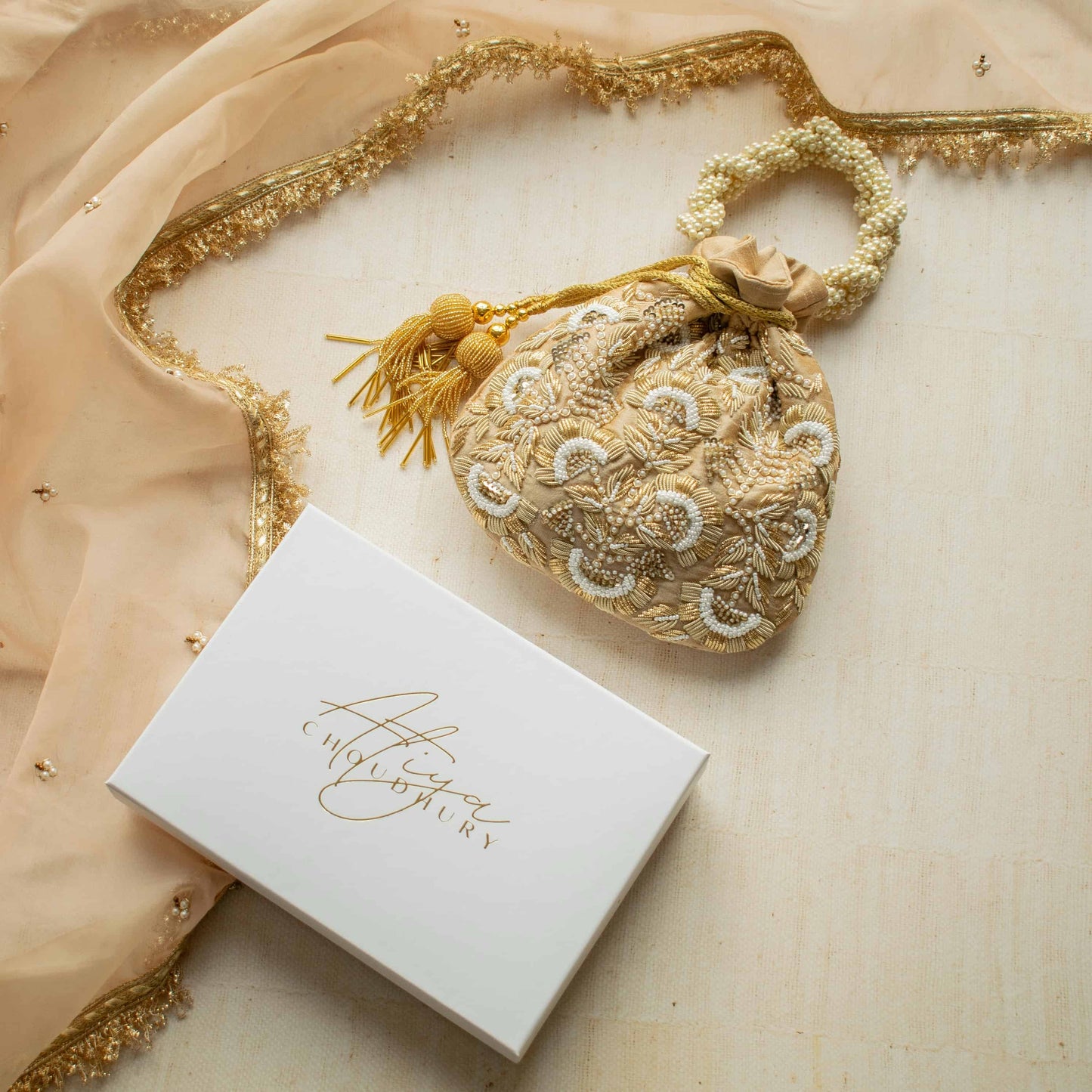 PRE-ORDER - Amrisha Potli Bag (Gold)