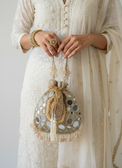PRE-ORDER - Mirror Glow Potli Bag
