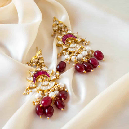PRE-ORDER - Magenta Kundan Set