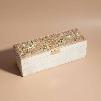 PRE-ORDER / MEENA Bangle Box (Nude Pink Silk)