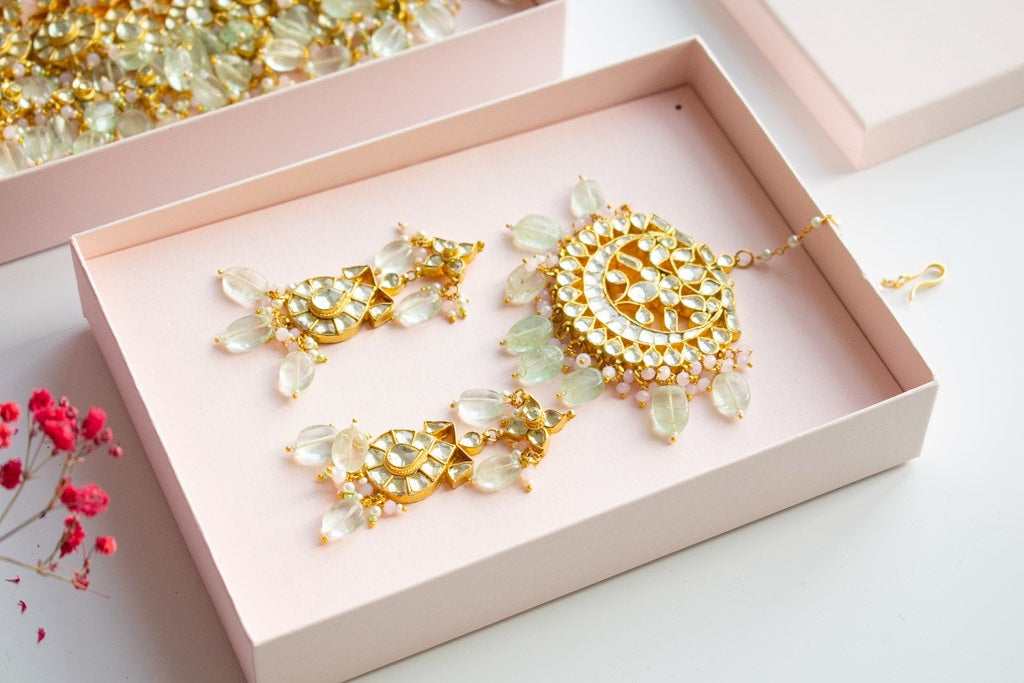 PRE-ORDER - Leylani Kundan Jewellery Set
