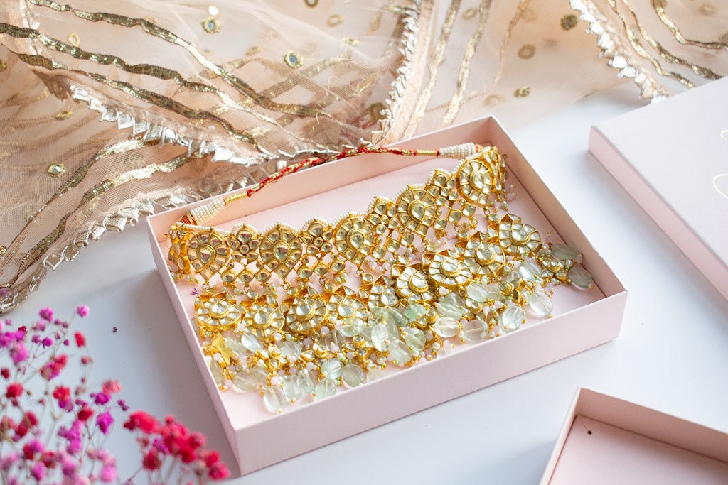 PRE-ORDER - Leylani Kundan Jewellery Set