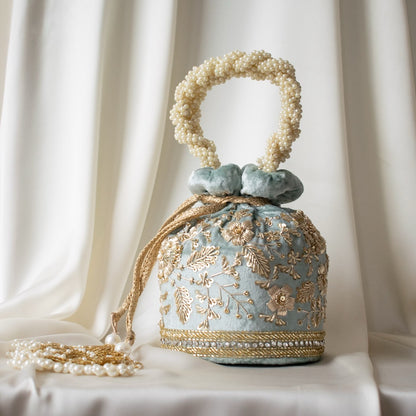PRE-ORDER - Anaya Potli Bag (Mint Velvet)