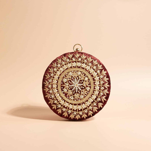 PRE-ORDER - MAHIYA (Round) - Maroon Velvet