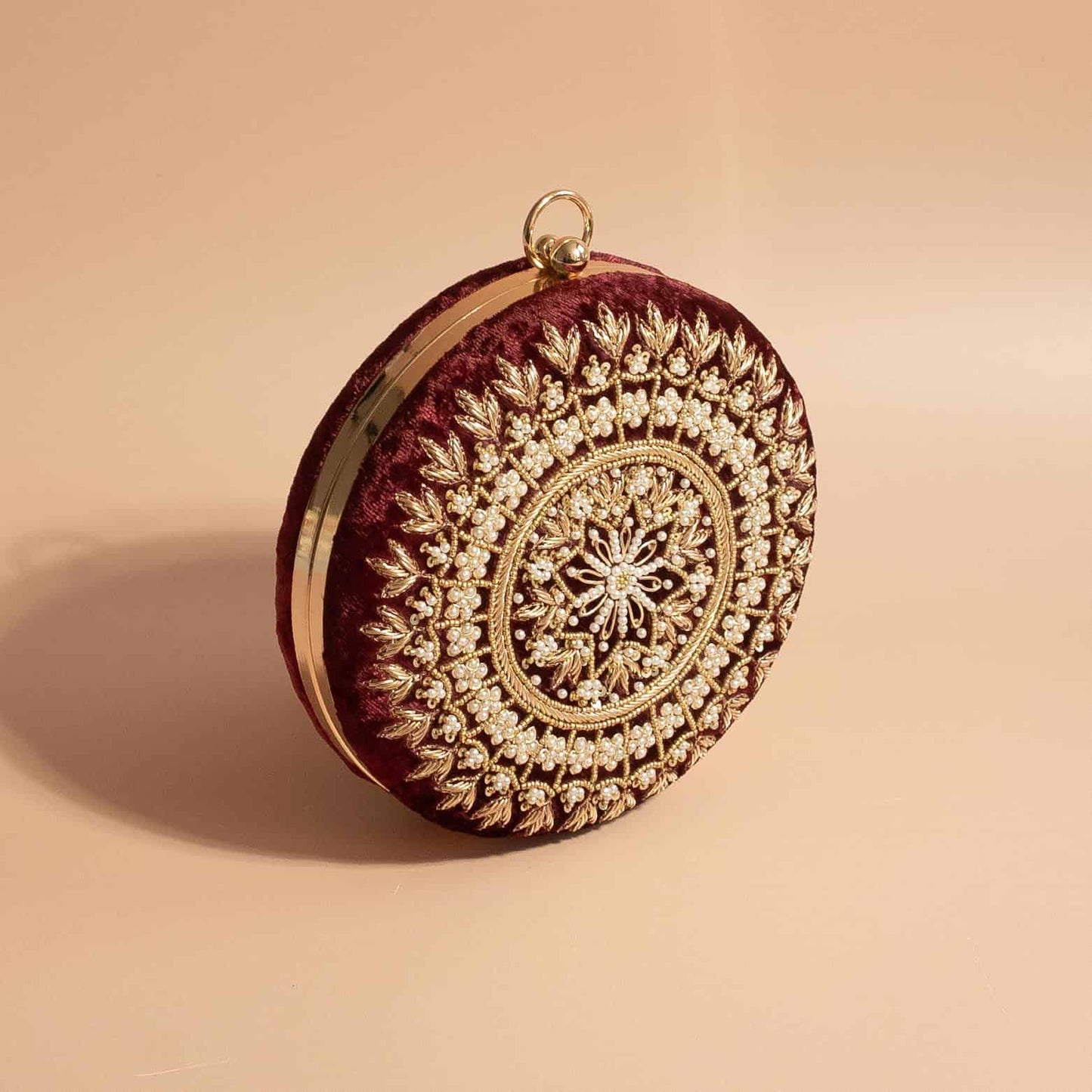 PRE-ORDER - MAHIYA (Round) - Maroon Velvet