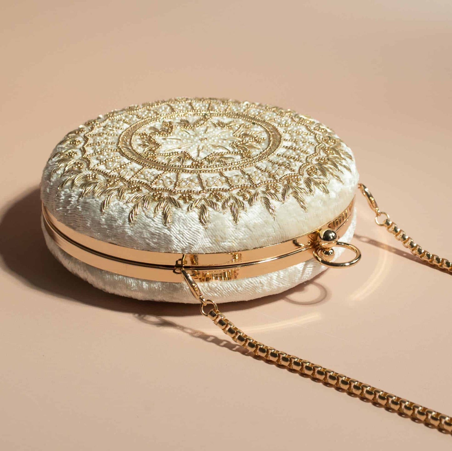 PRE-ORDER - MAHIYA (Round) - Cream Velvet