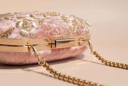 PRE-ORDER - DISHA - Dusky Pink Velvet