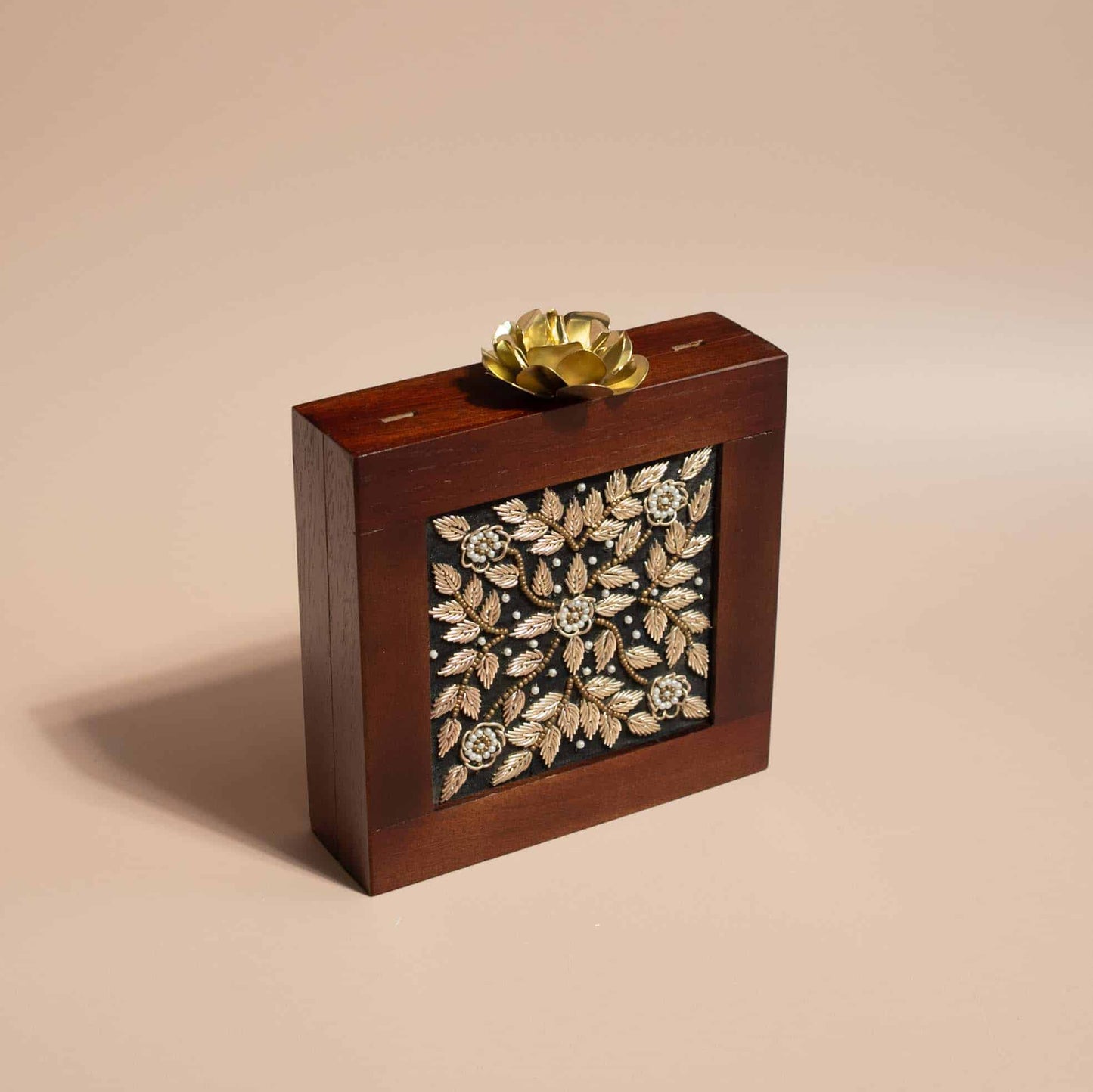 Mumbai Wooden Clutch