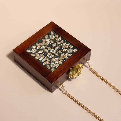 Mumbai Wooden Clutch