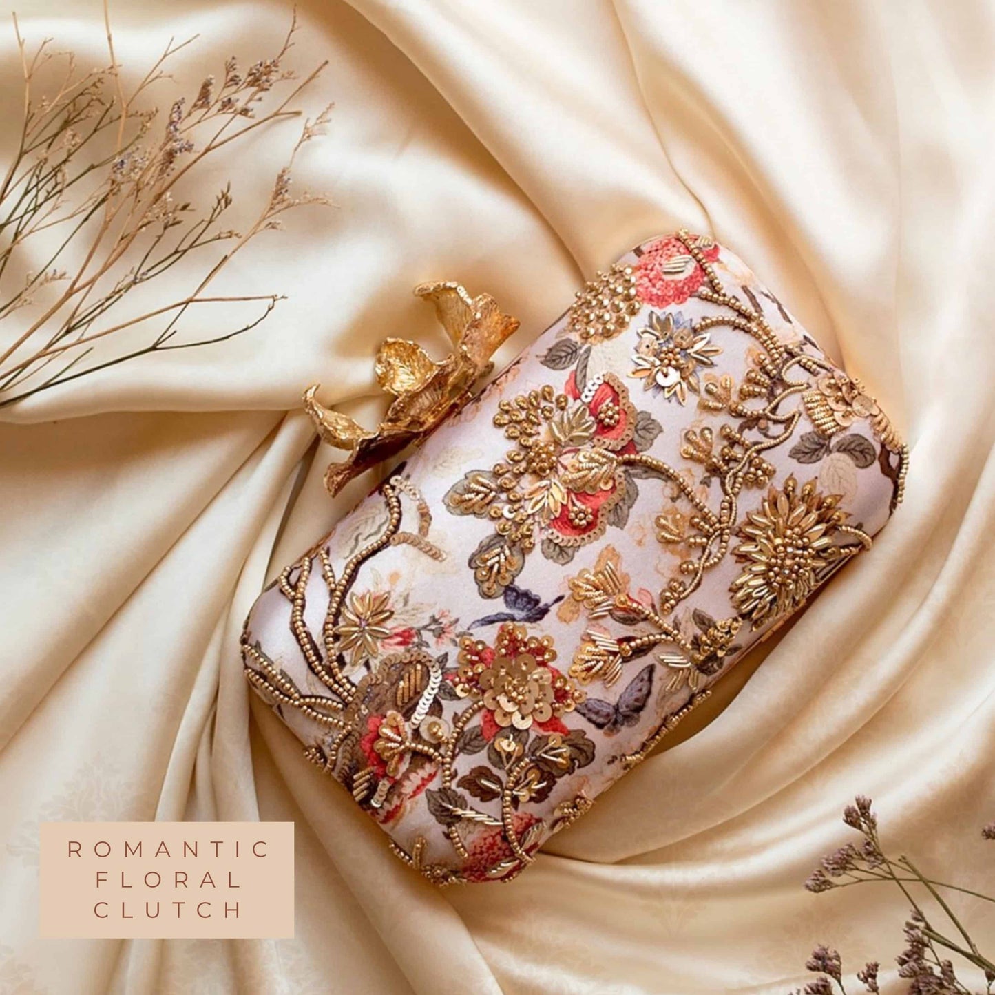 Romantic Floral Clutch